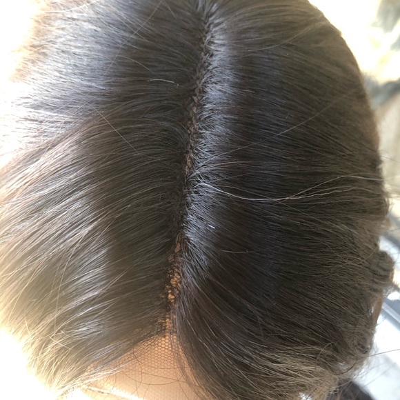 Ash Grey beach waves Lacefront realistic Wig 2020 - Picture 4 of 8